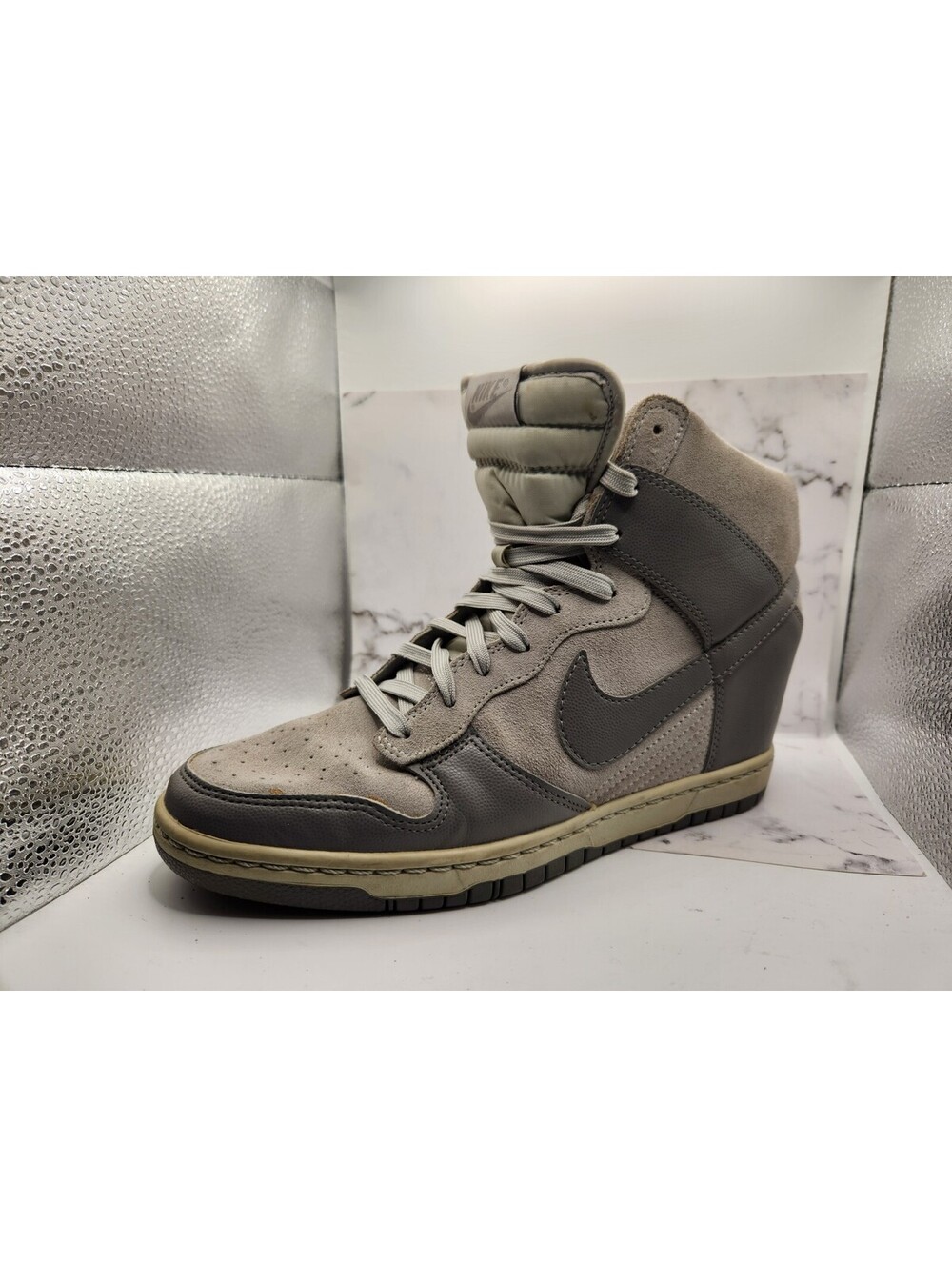 🔥Nike Dunk Sky Hi Size 11 Canyon Grey Hidden Wedge Sneakers 🔥